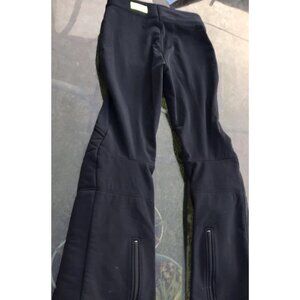 Vtg 80s  Peregrine Black Ski Pants Padded Snow Slalom Racing Women’s XS Tag 8L